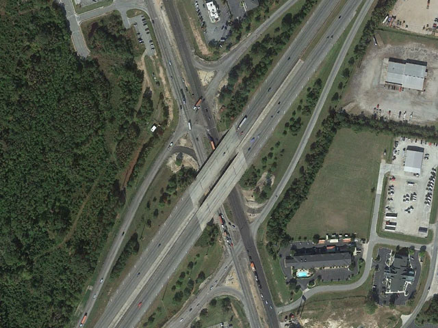 I-95 @ Highway 21 - Diverging Diamond Interchange